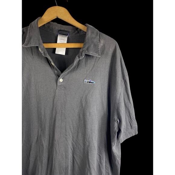 Patagonia Other - Patagonia Polo Shirt Size XL Mens Organic Cotton Gray Knit Short Sleeve
